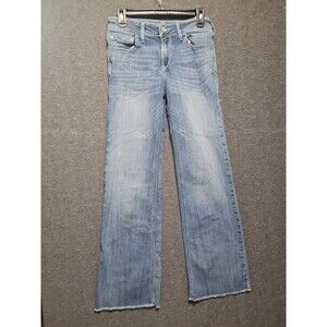 Ariat Denim Trouser Perfect Rise 28L denim jean long fray ribcage pockets  tall